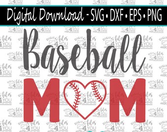 Baseball Mom Svg, Baseball Mom Cricut Design, Baseball Mom Cricut File, Cuttable Design, Sports Mom SVG, Mom Life Svg, Baseball Mom File