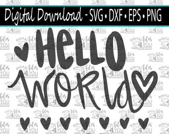 Hello World svg, Coming Home Outfit SVG, Newborn Baby Design, Hello World Design, Baby SVG, Baby Shower Gift SVG, Baby Announcement Svg