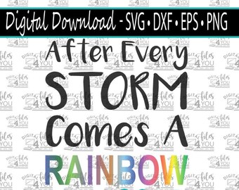 Rainbow Baby Svg, After every storm Cricut file, Rainbow Baby Cricut Design, Rainbow Baby Svg, BABY shower Gift Idea