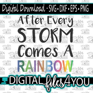 Rainbow Baby Svg, After every storm Cricut file, Rainbow Baby Cricut Design, Rainbow Baby Svg, BABY shower Gift Idea