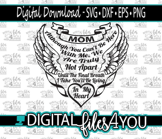 Download Rip Mom Svg Angel Mommy Digital Download Mom Svg In Memory Etsy