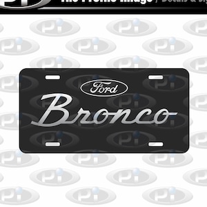 Ford Bronco Custom License Plate 4 Options USA American | Etsy