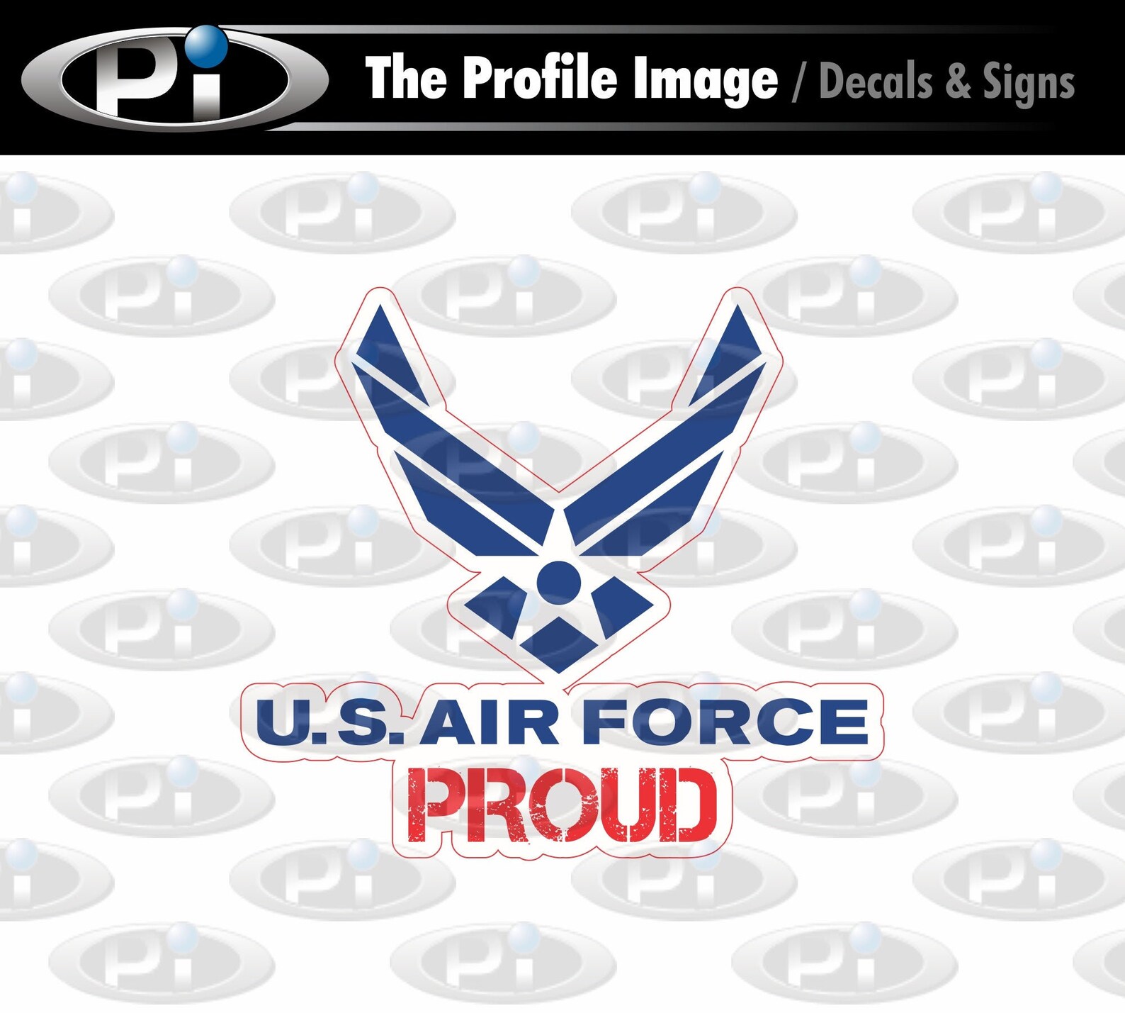US Air Force Vinyl Decal Sticker USA Pride America Military Etsy