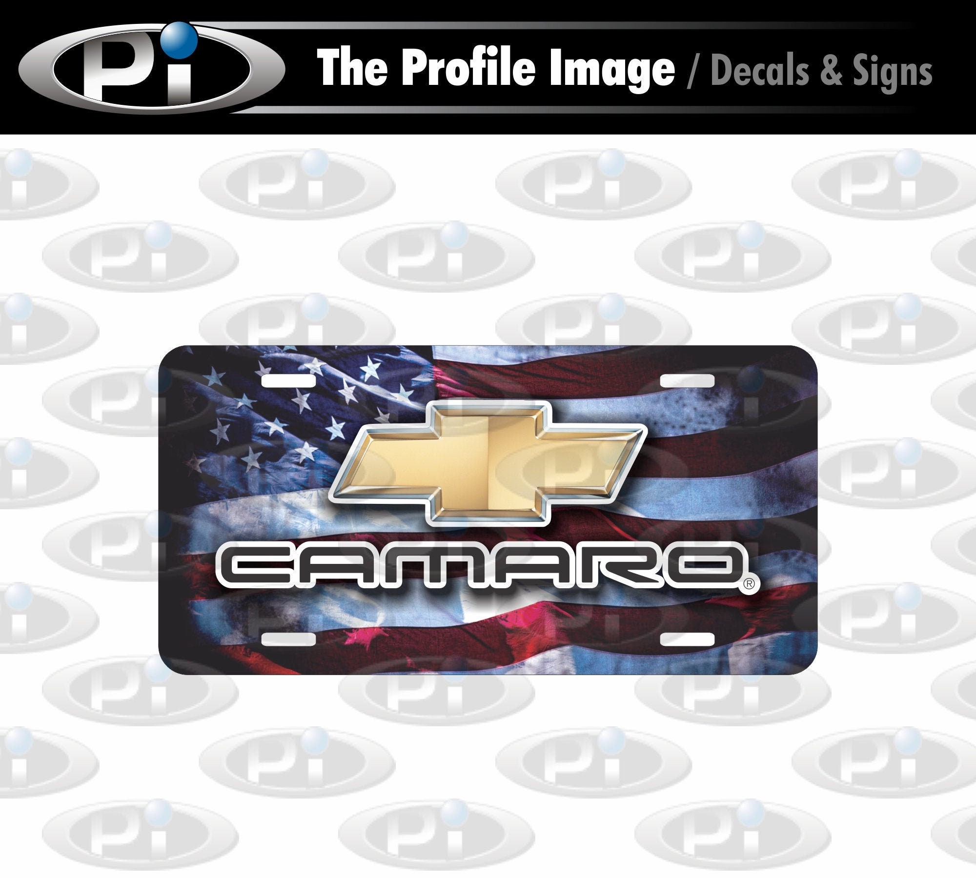 Chevy Camaro Custom License Plate Chevrolet USA American Etsy