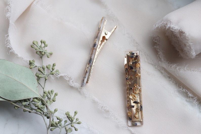 Real Flower Hair Clips