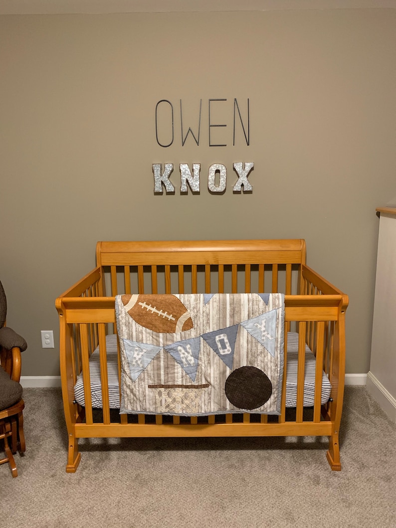 Vintage Sports Baby Blanket for Sports Themed Nursery Etsy