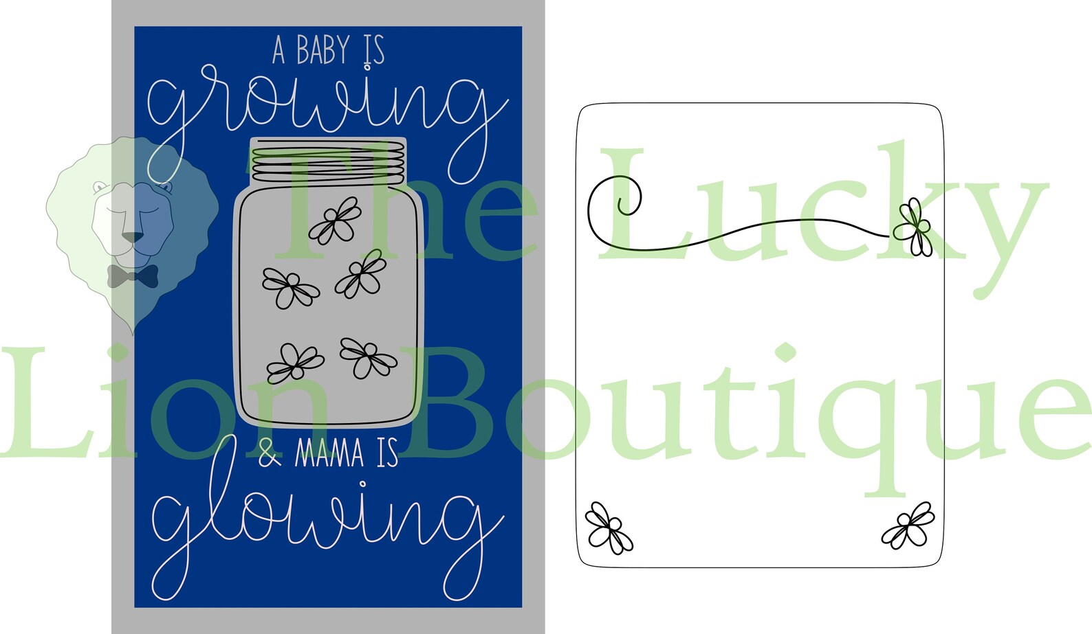 Download SVG File for Fireflies in a Jar Baby Shower Invitations | Etsy