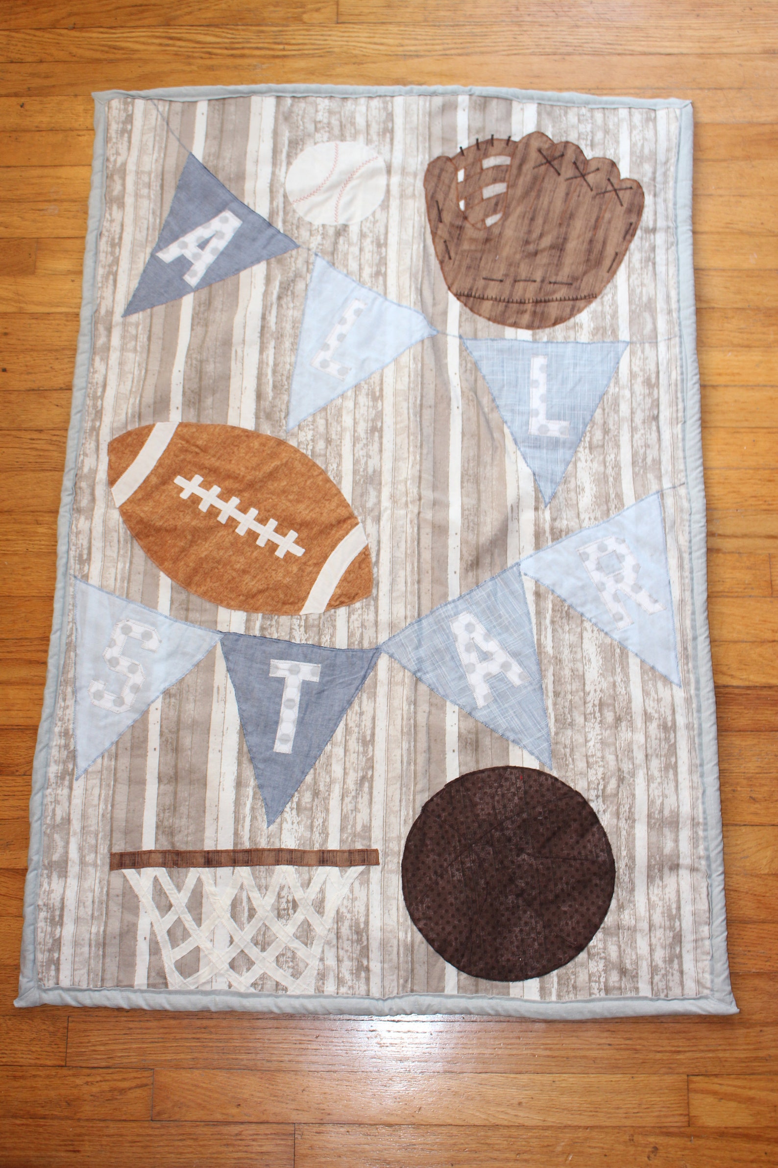 Vintage Sports Baby Blanket for Sports Themed Nursery Etsy