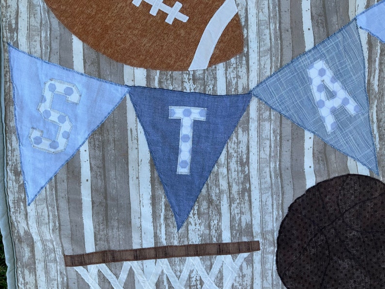 Vintage Sports Baby Blanket for Sports Themed Nursery Etsy