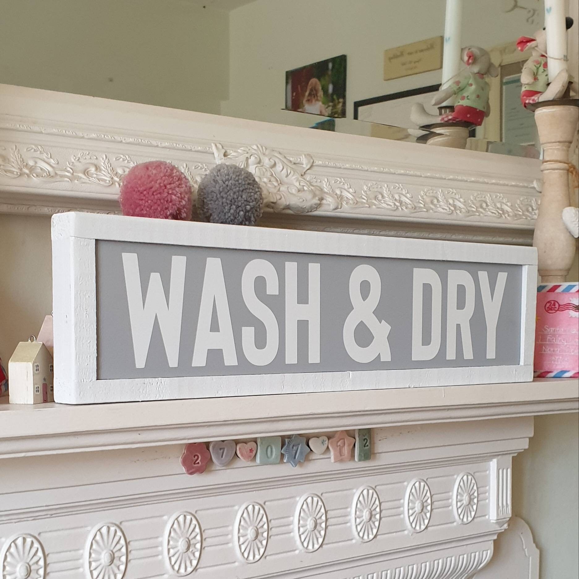 Señal de lavandería / lavado y seco / firma de granja / | Etsy