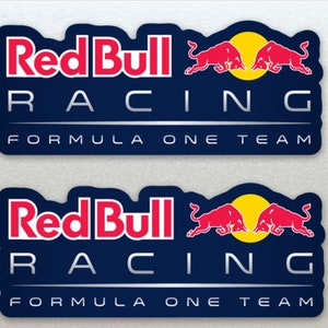 Red Bull Formel 1 (F1) Racing Hintergrund Aufkleber x2 für Auto, Van, Fenster Etc. 125 mm (12,5 cm) Länge - Hochwertiges laminiertes Vinyl