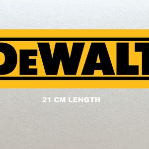 Dewalt Logo Design Black Yellow 15cm Stickers X 2 Toolbox Etsy