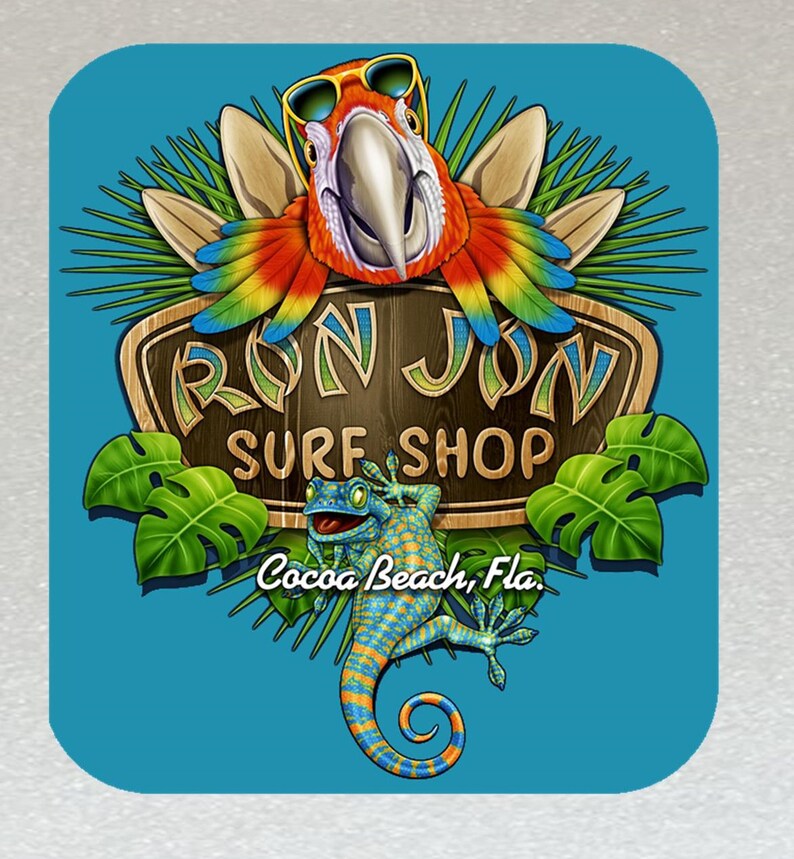 Ron Jon Surf Board Stickers Set X6 Laminado Resistente al Etsy