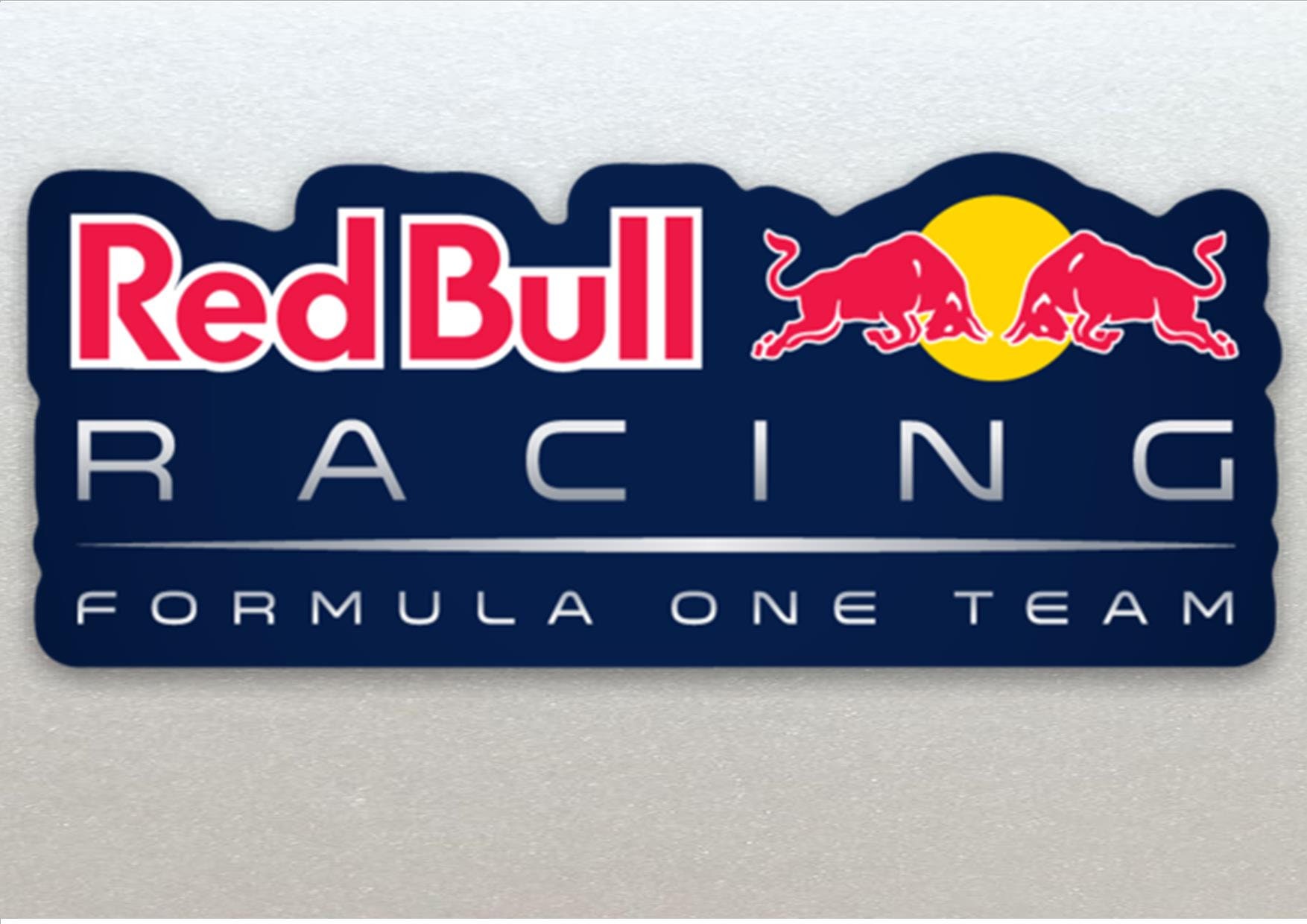 Red Bull Formula One F1 Racing Blue Background Stickers X2 for Car, Van,  Window Etc. 125mm 12.5cm Length High Quality Laminated Vinyl 