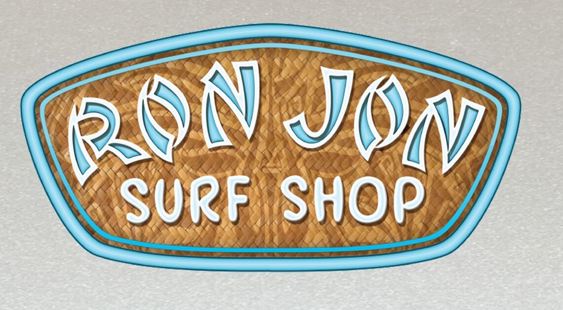 Ron Jon Surf Board Stickers Set X6 Laminado Resistente al Etsy