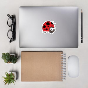 Cute Ladybug - Adesivo senza bolle