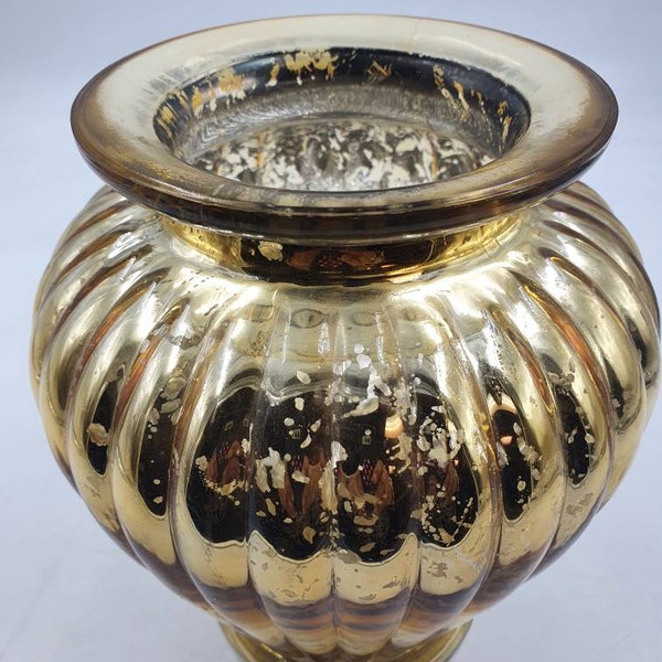 Mercury Glass Vase Etsy
