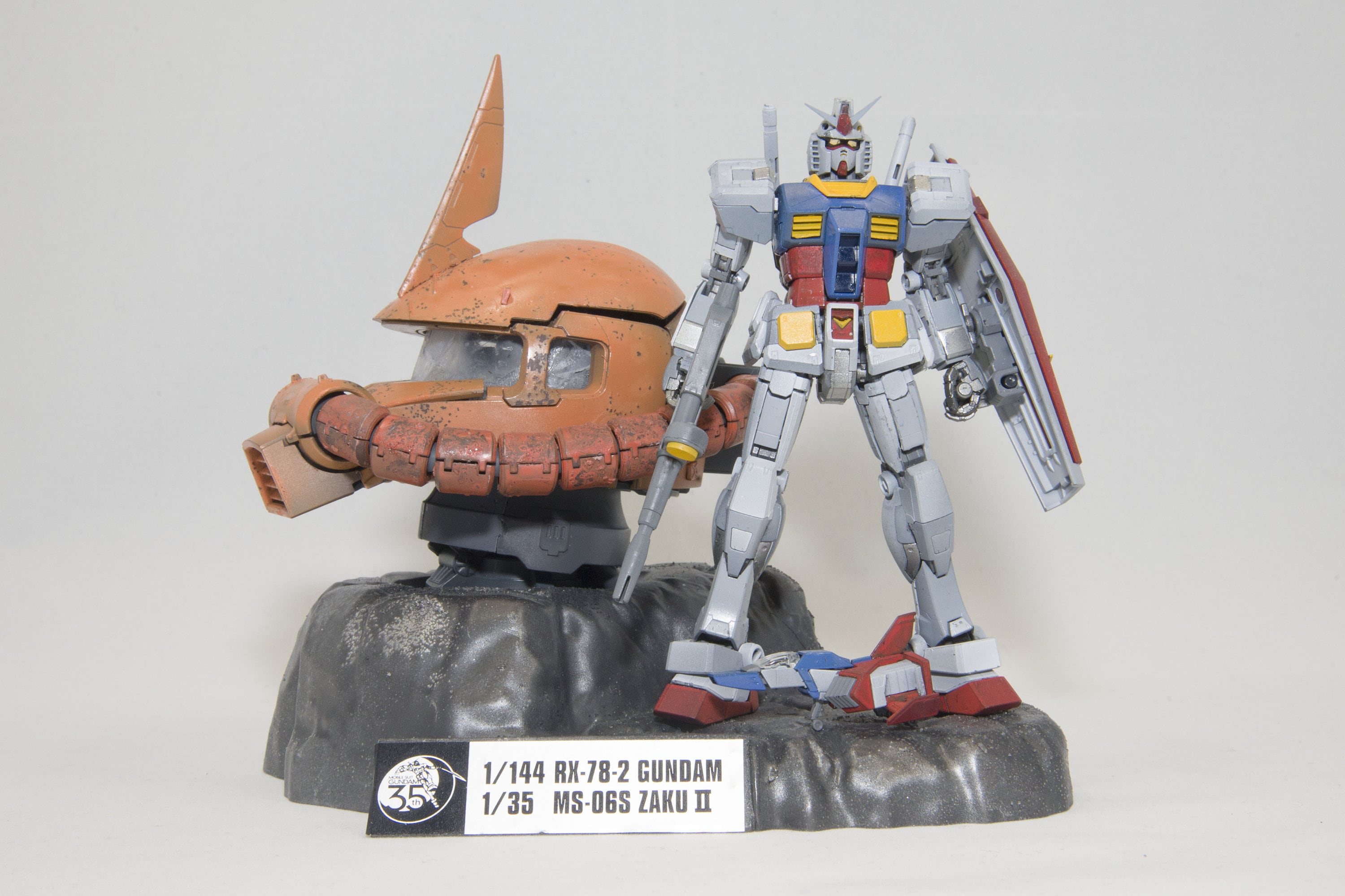 Real Grade Rx-78 Gundam Zaku Head 35 Anniversary - Etsy