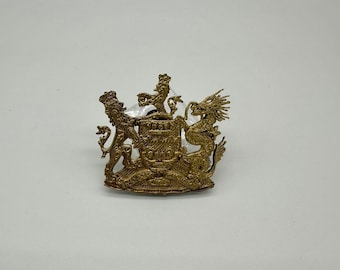Hong Kong Wappen Britische Goldfarbe 2 Zoll Pin Vor 1997