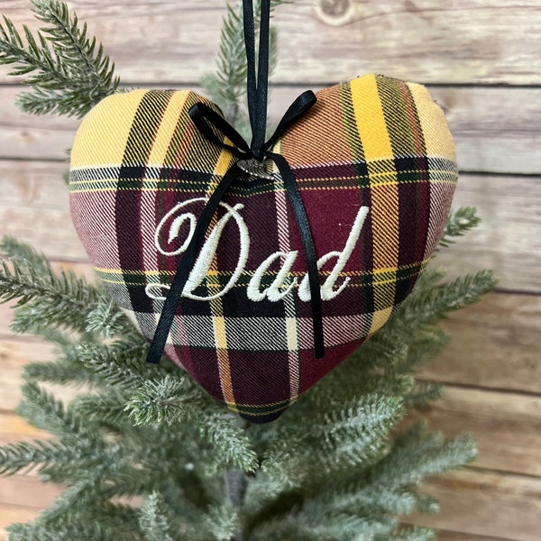 Memory Ornament, Memory ornament made with loved ones clothing, Personalized ornament, Christmas Ornament, Custom memory ornament