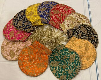 Wholesale Potli Bag, Handicraft And Jewellery Designer Women Potli Bag, Wholesale Lot Of Evening Handbag, Wedding Favors, Gift For Guests