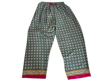 Pantalones de yoga de seda para mujer, pantalón ligero súper cómodo de pierna ancha, pantalón palazzo de seda de verano, pantalón de yoga de seda boho hippie, regalo para ella