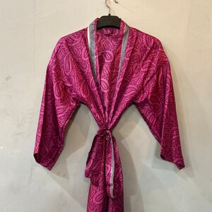 Silk Kimono, Silk Dressing Gown, Beach Cover Up For Women, Wedding Kimono, Lounge Wear, Handmade Robe, Nightwear Kimono, Gift For Her