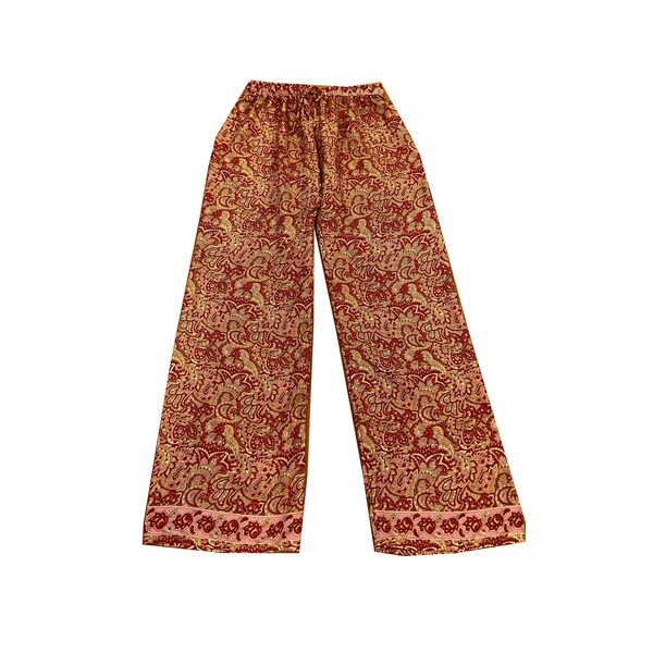 Goddess Palazzo Pant - Vegan Silk- Pearl main image 1