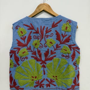 Hippie Jacket
Suzani Jacket
Embroidery Jacket
Cotton Jacket
Floral Jacket
Sleeveless Jacket
Handmade Jacket
Suzani Waistcoat
Embroidered Vest
Jacket For Women
Festival Jacket
Gift For Her
Winter Jacket