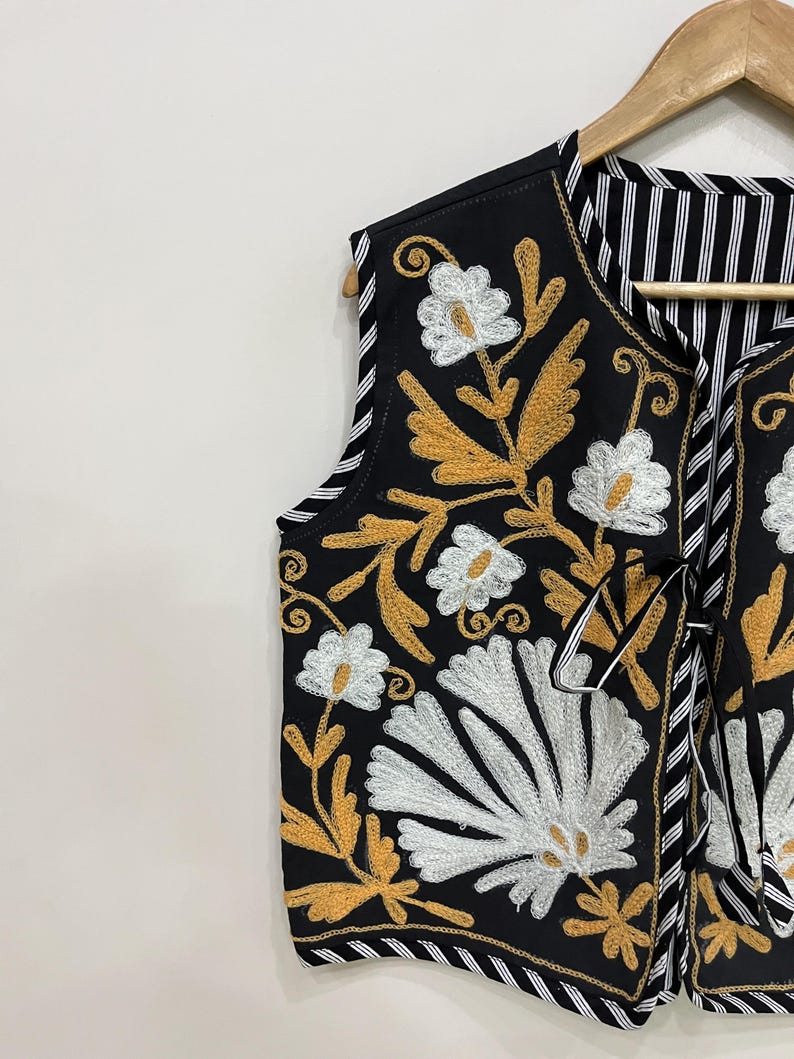 Embroidery Jacket
Suzani Jacket
Sleeveless Jacket
Suzani Vest
Handmade Jacket
Suzani Short Jacket
Indian Jacket
Cotton Jacket
Suzani Vest For Her
Gilet For Women
Floral Jacket
Cotton Waistcoat
Suzani Jacket Coat