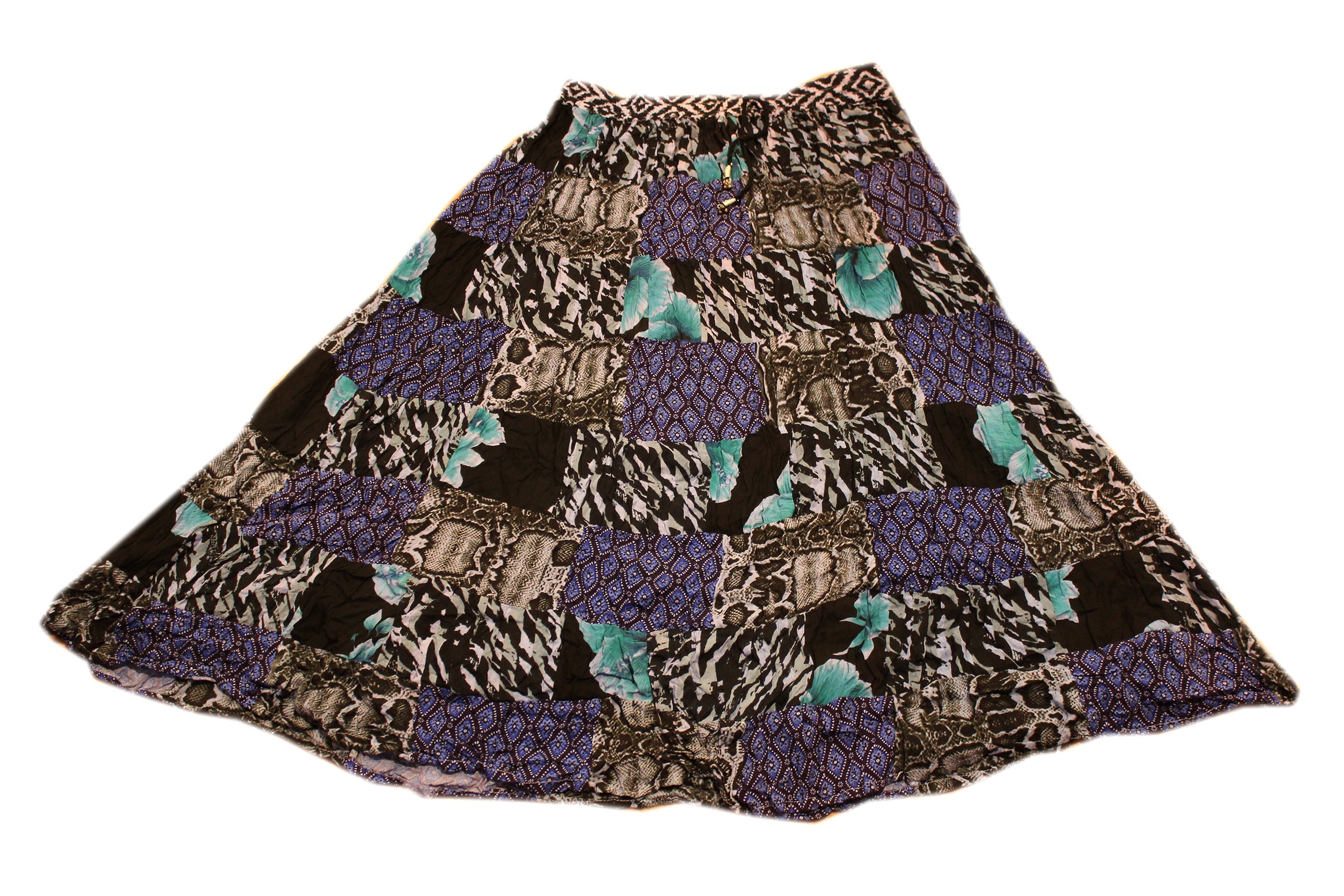 Patchwork Skirts / Handmade Skirt / Handmade Patchwork Skirts Etsy