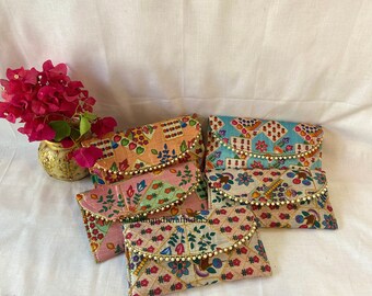 Elegant Women's Embroidered Clutch, Handmade Floral Evening Bag, Wholesale Lot Of Mix Color, Wedding Favor, Party Favor, Gift For Guests