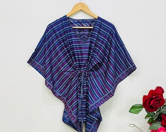 Caftan d'été, Caftan de luxe, Caftan court, Tenue de détente, Caftan grande taille, Robe de vacances, Robe longue, Tenue de festival, Tunique de plage