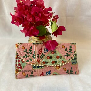 Elegant Women's Embroidered Clutch, Handmade Floral Evening Bag, Wholesale Lot Of Mix Color, Wedding Favor, Party Favor, Gift For Guests image 3