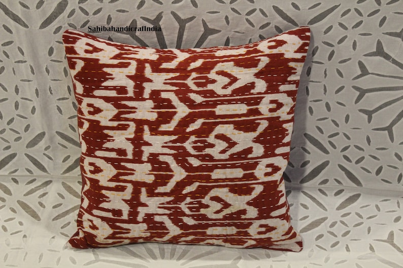 Handmade Pillow Covers Best Quality Handmade Pillows 16X16 Inches Square Cushion Cover Kantha Pillow Cover Throw Pillow Covers