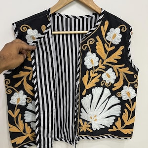 Embroidery Jacket
Suzani Jacket
Sleeveless Jacket
Suzani Vest
Handmade Jacket
Suzani Short Jacket
Indian Jacket
Cotton Jacket
Suzani Vest For Her
Gilet For Women
Floral Jacket
Cotton Waistcoat
Suzani Jacket Coat