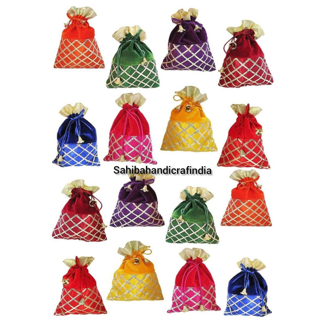 LOT OF 50 Pieces Wedding Gift Potli Bags Wholesale Lot of Etsy