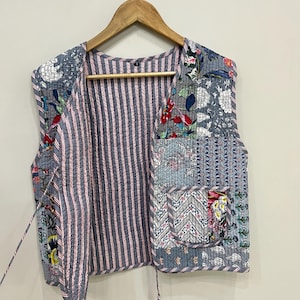 Patchwork Jacket
Quilted Jacket
Handmade Jacket
Indian Vest Jacket
Jacket For Women
Boho Sleeveless Vest
Short Jacket
Jacket With Pocket
Bohemian Jacket
Quilted Vest
Boho Jacket
Winter Warm Jacket
Cotton Waistcoat