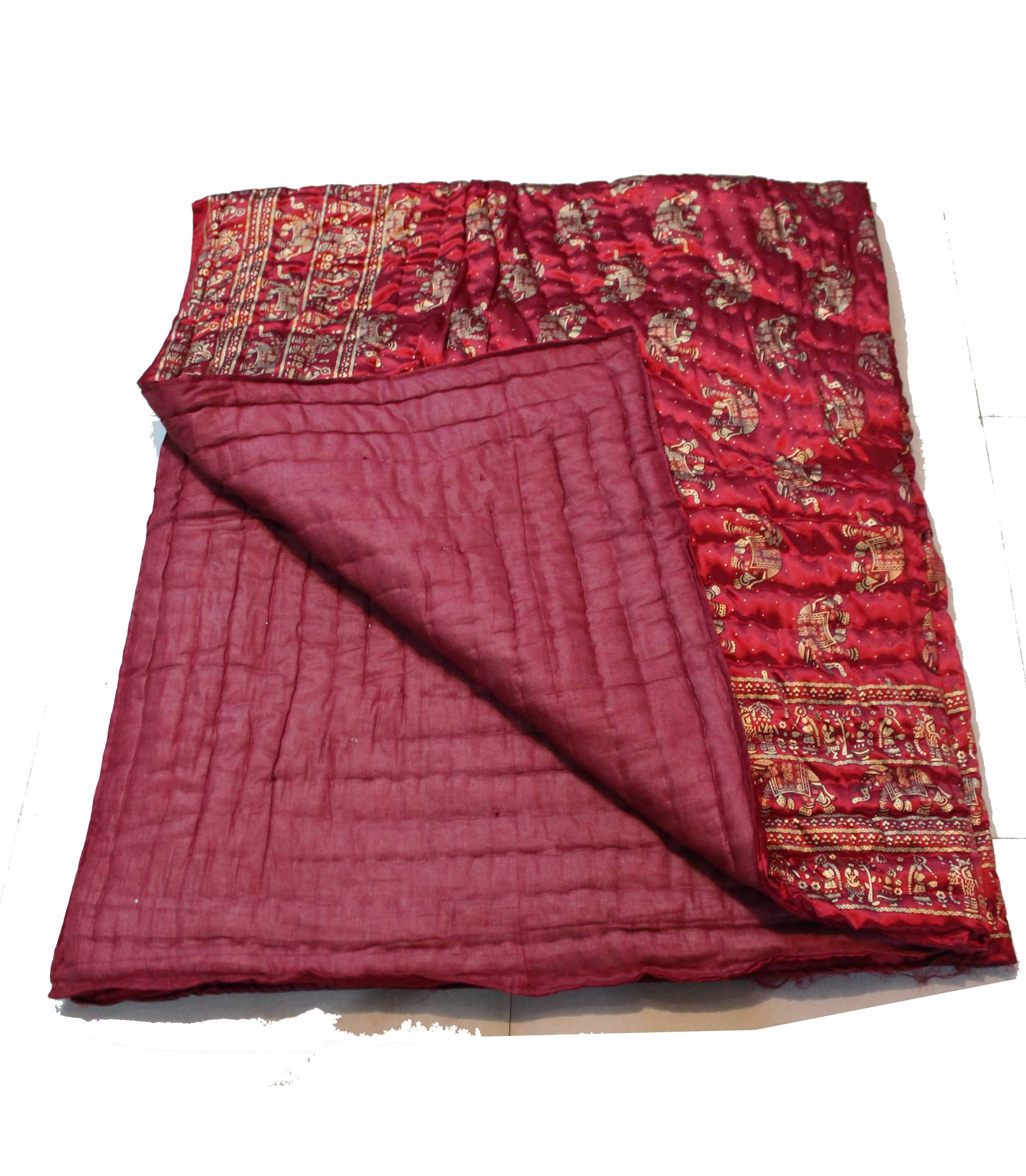 Indian Razai Throw Jaipuri Razai Silk &Cotton Razai Duvet Etsy