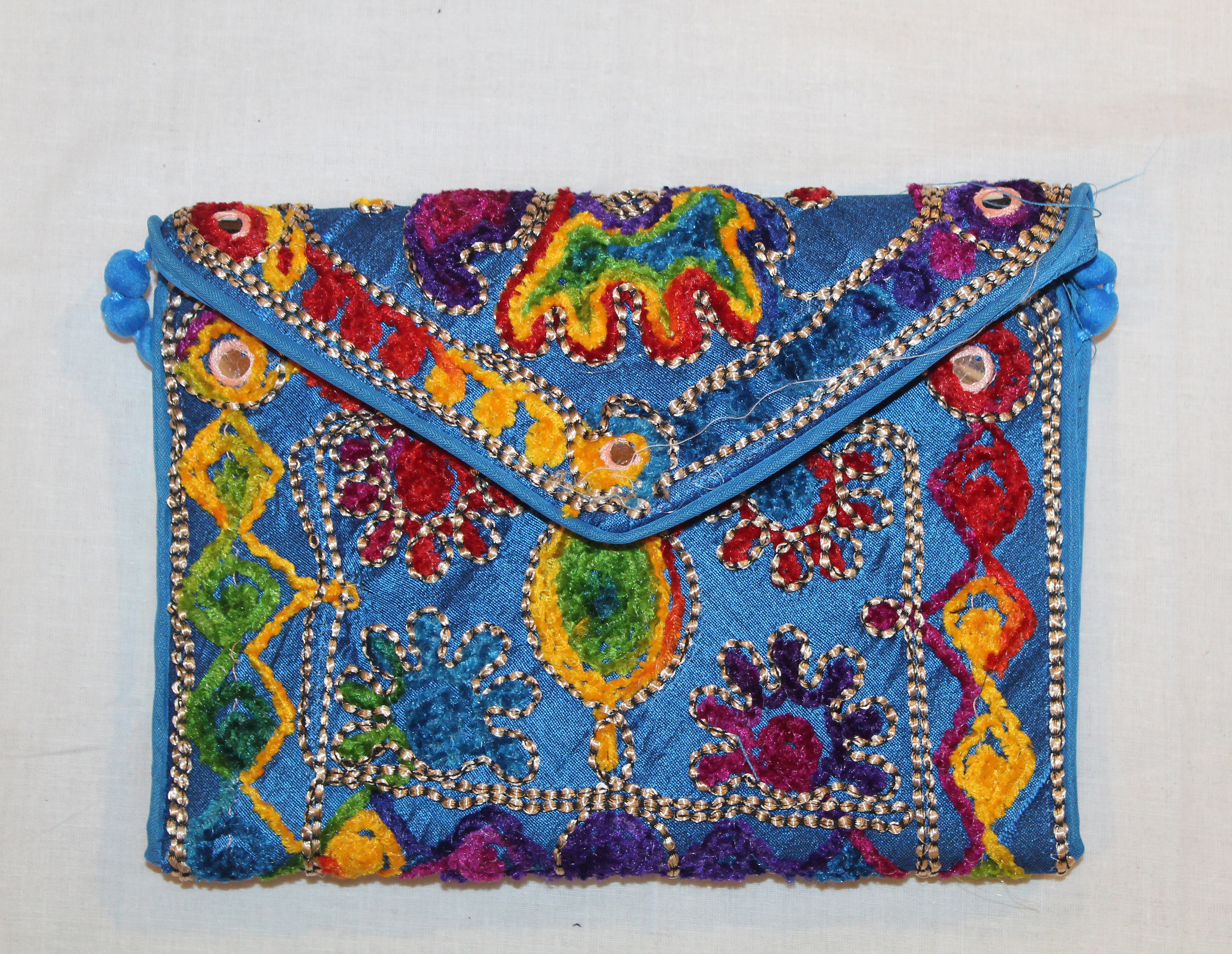INDIAN Embroidered purse clutch Banjara bag Elephant bag | Etsy