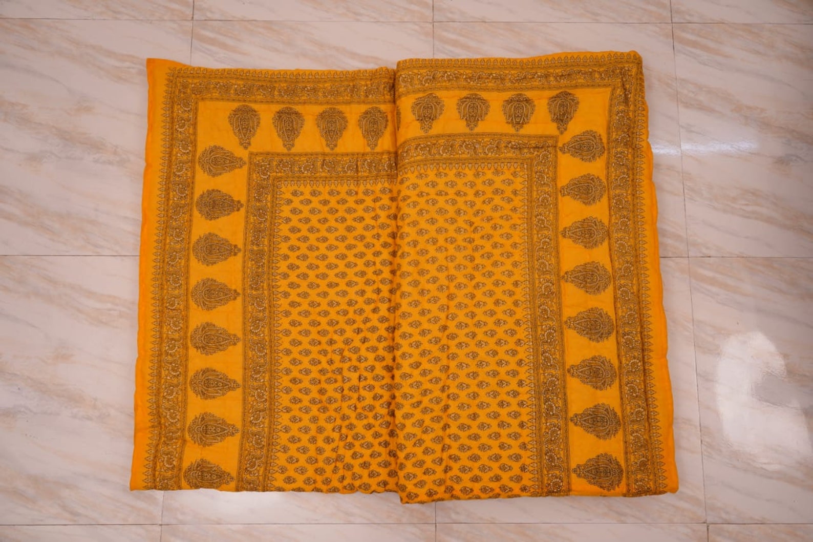 Razai / Room Décor Rajai / Blanket Throw / Floral Hand Block Etsy