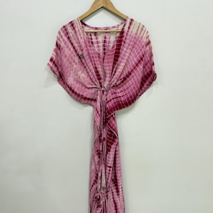 Silk Tie Dye Kaftan: Plus Size Maxi Dress, Resort Wear