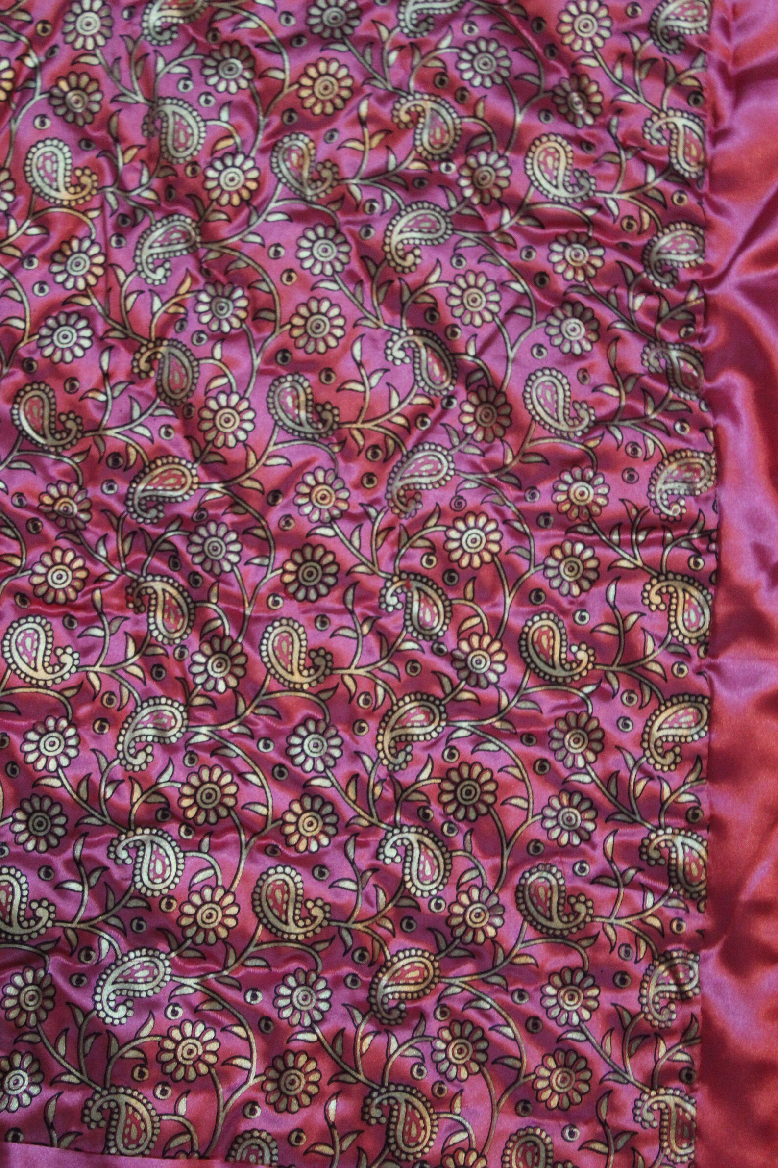 Indian Razai Silk & Cotton Jaipuri Razai Throw Blanket | Etsy
