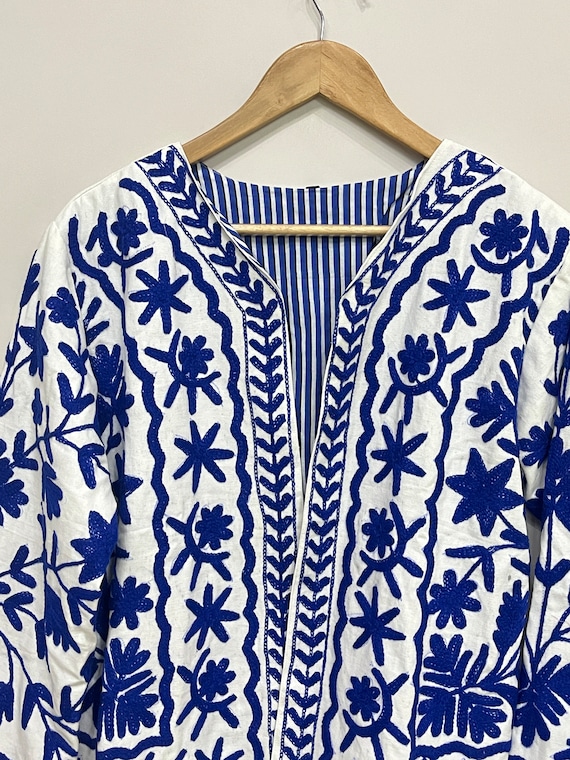 スザニ刺繍ジャケット、コットンスザニコート、冬用ジャケットコート 