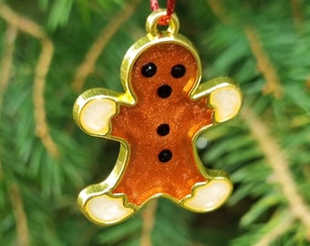 Set of 8 Mini Gingerbread Men Christmas Decorations
