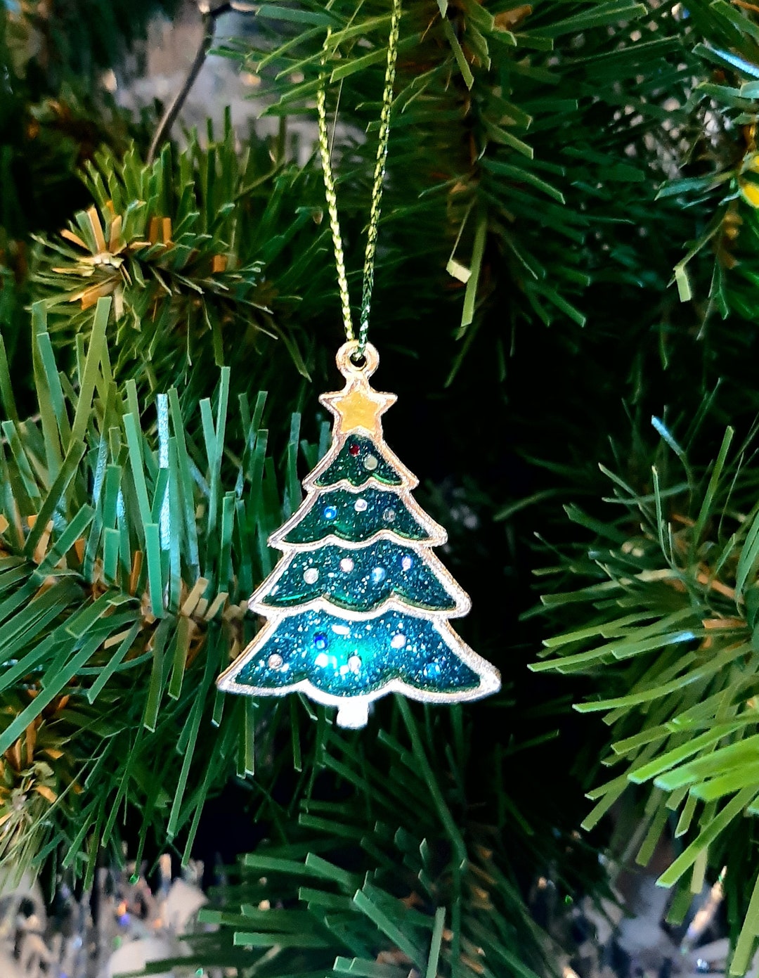 Set of 6 Christmas Tree Decorations - Etsy