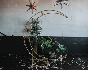Moon Wedding Arch/Wedding Metal Arch/Wedding Frame Backdrop/Ceremony Arch/Wedding Decor/Baby Shower Decoration for Parties