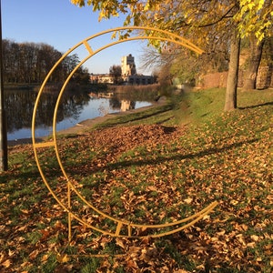 Moon Wedding Arch/Wedding Arch/Wedding Decor/Wedding Metal Arch/Ceremony Arch/Balloons Arch Decoration/Wedding Flower Arrangement/ image 6