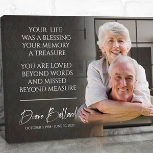 Custom Memorial Gift, In Memory Gifts, Remembrance Gift, Sympathy Gift Loss of Mother Memorial, Loss of Father, Grief Gift, Bereavement Gift