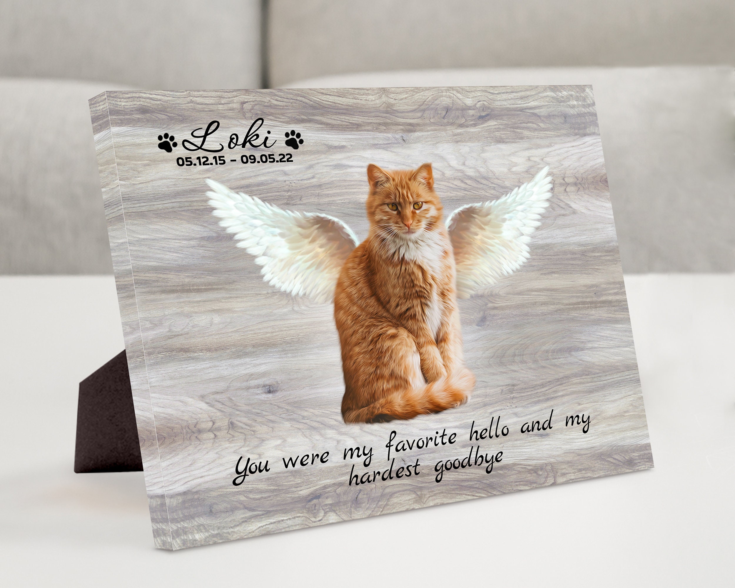 Memorials for deceased cats cheap